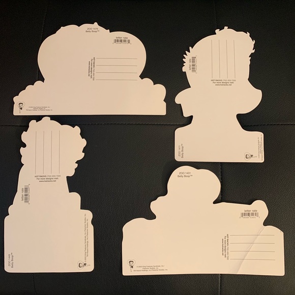 Set of 4 Betty Boop Postcards from 2004 - Picture 3 of 3